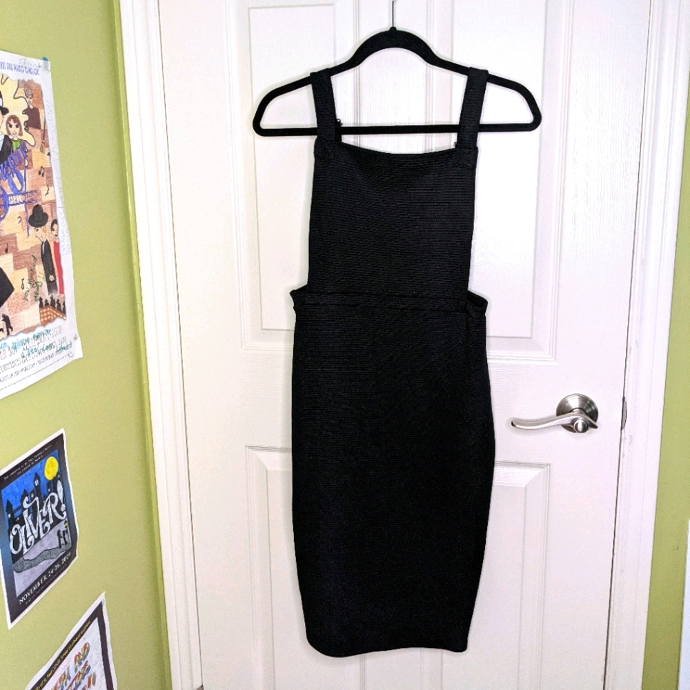 Pinafore Suspender Black Skirt